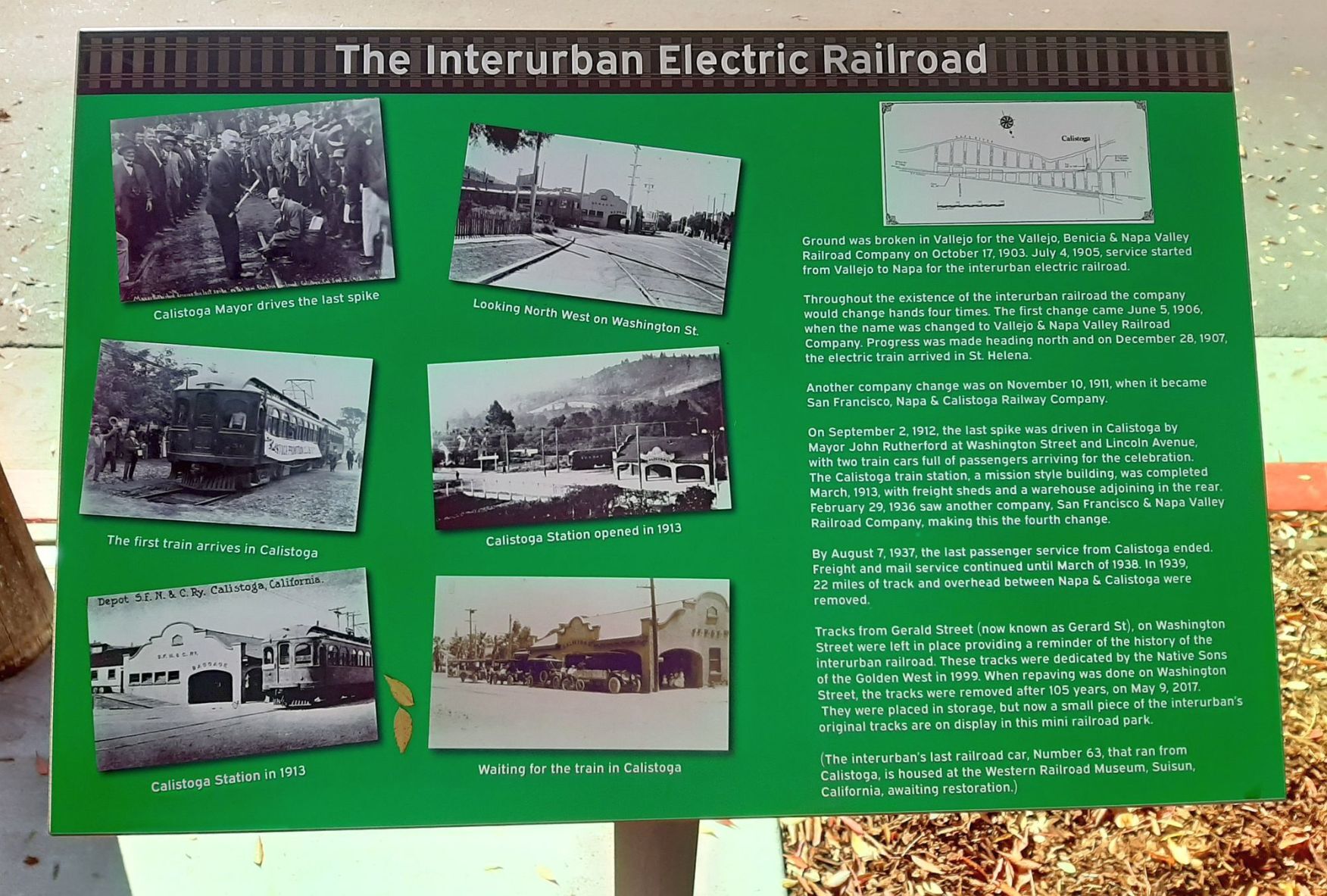 Calistoga train history